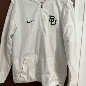 Baylor Nike White Pullover, Long Sleeve - Size M